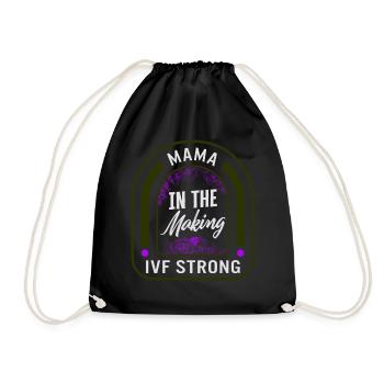 Maman Chemise, Maman En Devenir FIV Maman Mère - Sac de sport léger - noir - Devant