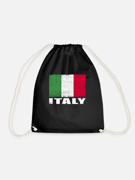Italie Drapeau Grunge Italie Drapeau - Sac de sport léger - noir