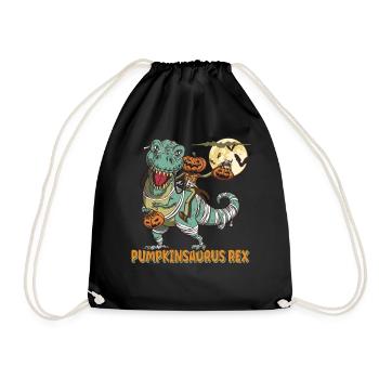 Pumpkinsaurus Dinosaure Drôle Halloween T Rex - Sac de sport léger - noir - Devant