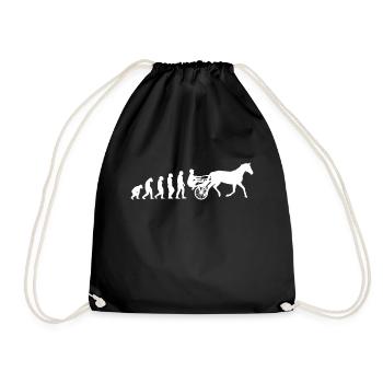 Harnais de chevaux de trot Chevaux de sport équestre - Sac de sport léger - noir - Devant