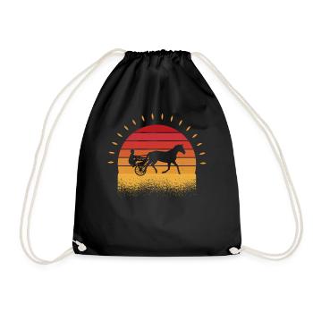 Harnais de chevaux de trot Chevaux de sport équestre - Sac de sport léger - noir - Devant