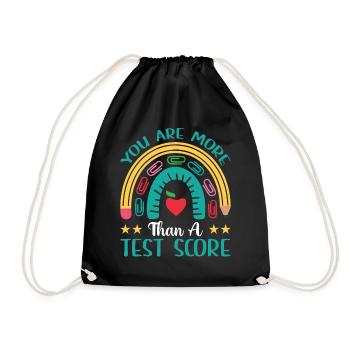 Test Day Kids - Vous êtes plus qu’un test - Sac de sport léger - noir - Devant