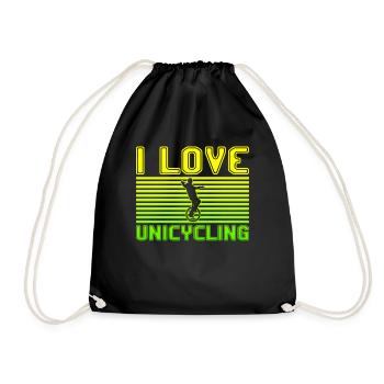 J’adore le monocyclisme - Sac de sport léger - noir - Devant