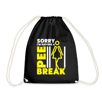 Annonce de grossesse drôle J’ai un - Sac de sport léger - noir - Devant
