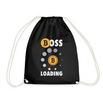 Bitcoin Crypto-monnaie BTC Boss Chargement Shirt - Sac de sport léger - noir - Devant