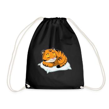 Oreiller de Sommeil Tigre - Sac de sport léger - noir - Devant