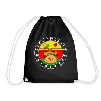 Chemise Cinco De Mayo, Taco Twosday 2ème Année - Sac de sport léger - noir - Devant