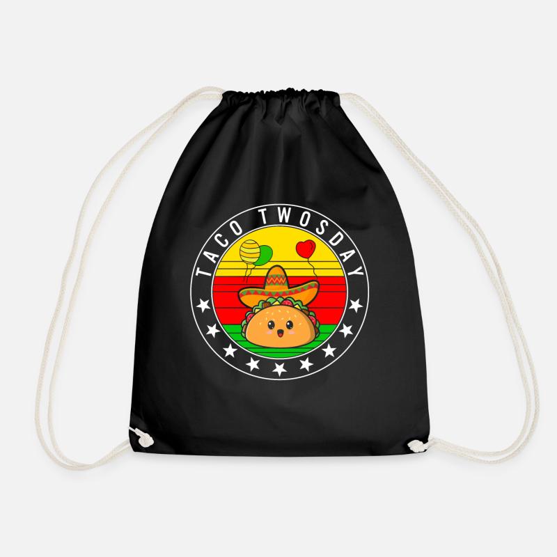 Cinco De Mayo Hemd, Taco Zweitag 2. Jahr alt - Turnbeutel - Schwarz