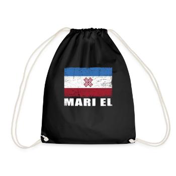 Mari El Flag Grunge Mari El Flag - Sac de sport léger - noir - Devant