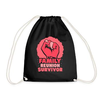 Survivant d’une équipe familiale de regroupement familial - Sac de sport léger - noir - Devant