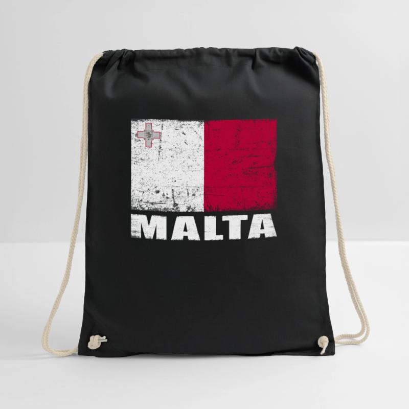 Drapeau de Malte Grunge Drapeau de Malte Sac de sport léger