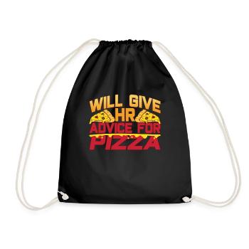 Donnez vos conseils au personnel des ressources humaines de Pizza - Sac de sport léger - noir - Devant