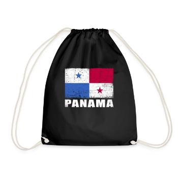 Panama Flag Grunge Panama Flag - Sac de sport léger - noir - Devant