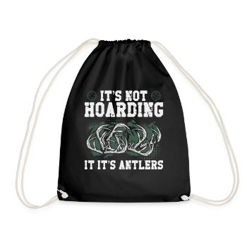 Buck Deer Hunting Hunter Vintage - Sac de sport léger - noir - Devant