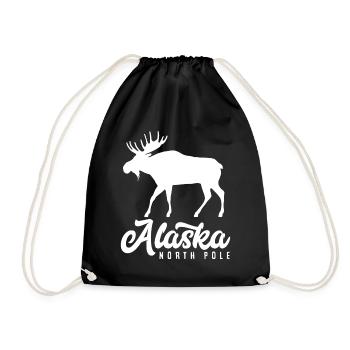 Alaska North Pole - Drawstring Bag - black - Front