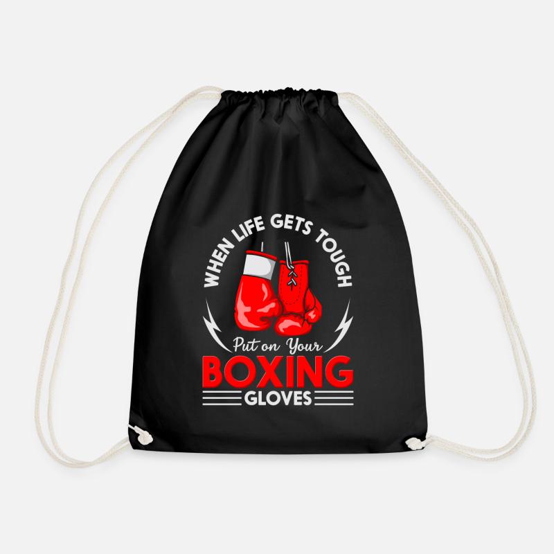Enfilez vos gants de boxe Lutte Boxe Boxe Boxe Boxe - Sac de sport léger - noir