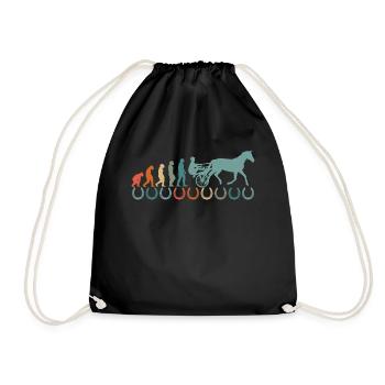 Harnais de chevaux de trot Chevaux de sport équestre - Sac de sport léger - noir - Devant