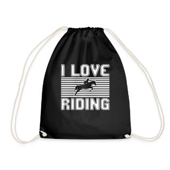 J’adore rouler - Sac de sport léger - noir - Devant
