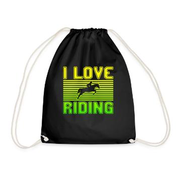J’adore rouler - Sac de sport léger - noir - Devant