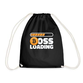 Bitcoin Crypto-monnaie BTC Boss Chargement Shirt - Sac de sport léger - noir - Devant