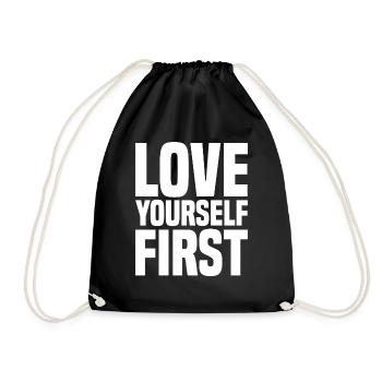 Aimez-vous d’abord - Sac de sport léger - noir - Devant