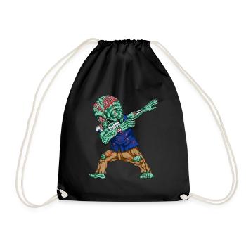 Monster Dabbing Zombie Dances Dab Scary Costume - Drawstring Bag - black - Front