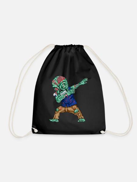 Monster Dabbing Zombie tanzt Dab Gruselkostüm - Turnbeutel - Schwarz