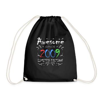 Vintage 2009 - Fantastic since 2009 - Drawstring Bag - black - Front