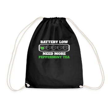 Drôle de tisane à la menthe - Sac de sport léger - noir - Devant