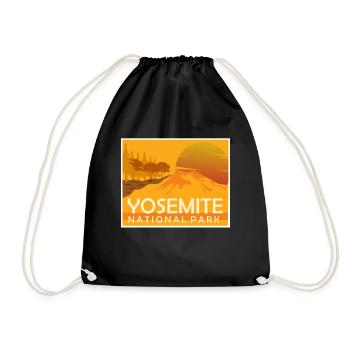 Californie Yosemite Mountains National Park Sun - Sac de sport léger - noir - Devant