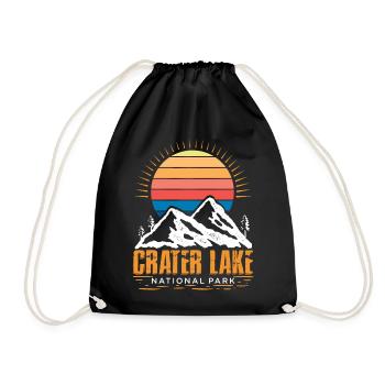 Parc national de Crater Lake Mountain Souvenir Randonnée Nat - Sac de sport léger - noir - Devant