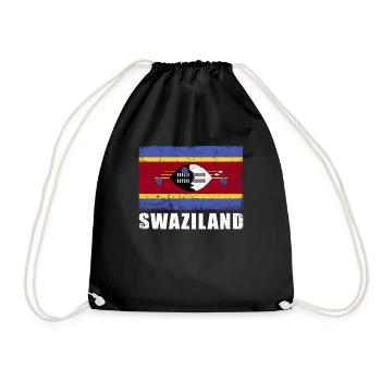 Swaziland Drapeau Grunge Swaziland Drapeau - Sac de sport léger - noir - Devant