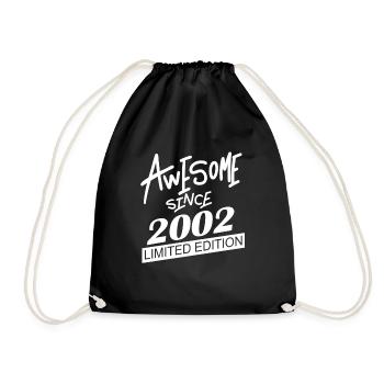 2002 - Jahrgang 2002 - Fantastisch seit 2002 - Turnbeutel - Schwarz - Vorne