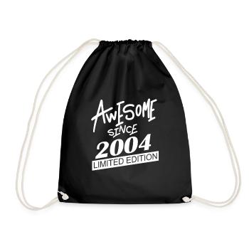 2004 - Jahrgang 2004 - Fantastisch seit 2004 - Turnbeutel - Schwarz - Vorne