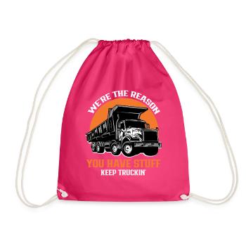 Truck Driver - We're the Reason You Have Stuff Kee - Turnbeutel - Fuchsia - Vorne