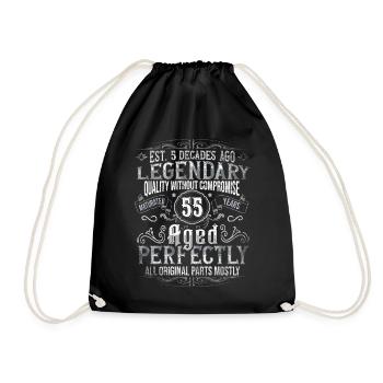 Legendary 55 years old gift for the 55th birthday - Drawstring Bag - black - Front