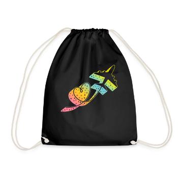 Adventure Shirt, Funny Traveler Airport Vacation - Drawstring Bag - black - Front