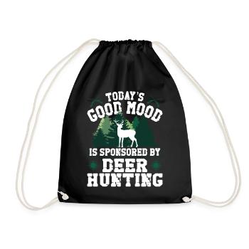 Chasseur de cerfs buck aujourd’hui - Sac de sport léger - noir - Devant