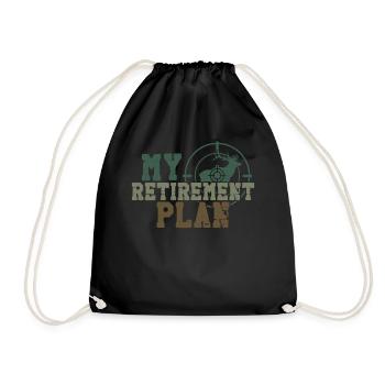 Chasseur de cerfs à la retraite - Sac de sport léger - noir - Devant