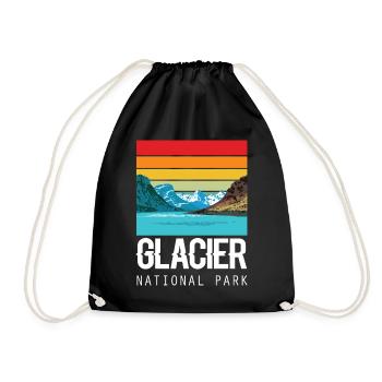 Glacier National Park Souvenir Montana États-Unis - Sac de sport léger - noir - Devant