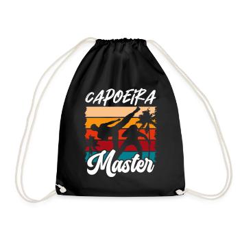 Capoeira Master Brazilian Martial Arts Hobby - Drawstring Bag - black - Front