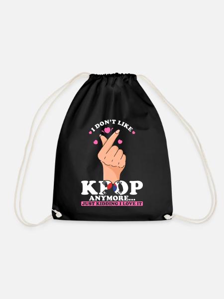 K-pop J’adore la K-pop - Sac de sport léger - noir