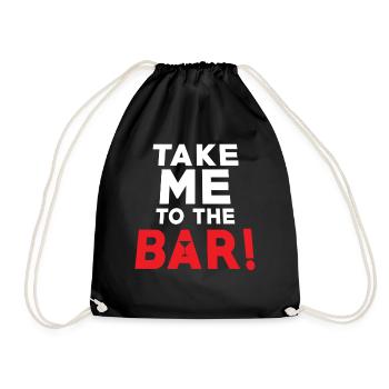 Bar-party-spruch m’amener au bar - Sac de sport léger - noir - Devant