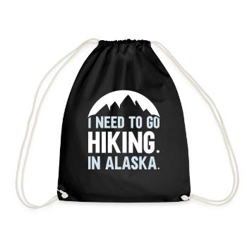 Je dois faire de la randonnée en Alaska Randonnée Nature - Sac de sport léger - noir - Devant