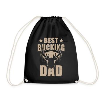 Hunter Dad Design Bester Bockiger Vater - Turnbeutel - Schwarz - Vorne