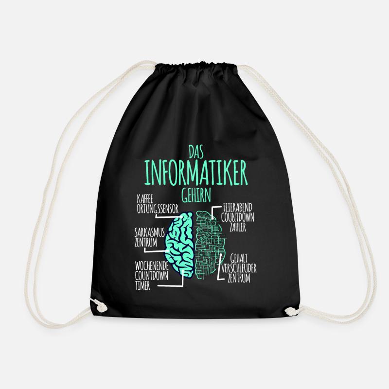 Informatiker Informatik Programmierer Nerd Geek - Turnbeutel - Schwarz