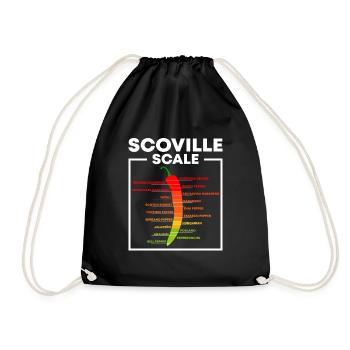 Scoville Skala Habanero Chili Liebhaber - Turnbeutel - Schwarz - Vorne