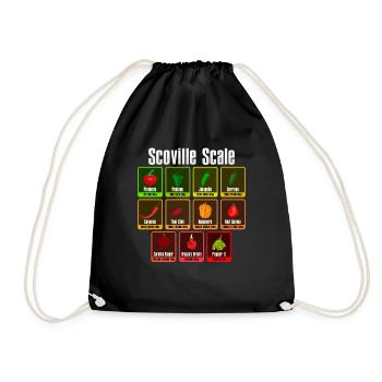 Scoville Skala Habanero Chili Liebhaber - Turnbeutel - Schwarz - Vorne