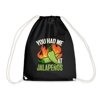 Jalapeno Scoville Chili Lovers - Drawstring Bag - black - Front
