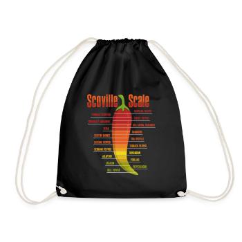 Scoville-Skala Habanero-Chili-Liebhaber - Turnbeutel - Schwarz - Vorne